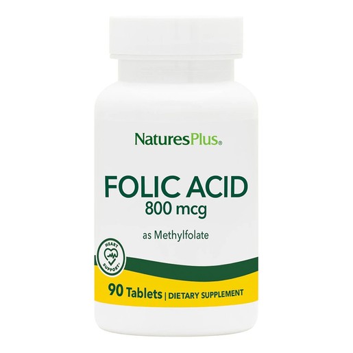 Natures Plus Folic Acid Φυλλικό Οξύ 800mcg 90tabs Natures Plus Folic Acid Φυλλικό Οξύ 800mcg 90tabs
