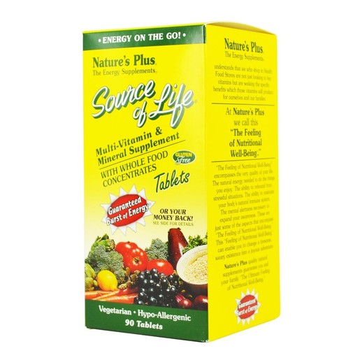Natures Plus Source of Life Multi-Vitamin & Mineral Μοναδική Φόρμουλα με 56 Διαφορετικά Φυσικά Συστατικά 90tabs Natures Plus Source of Life Multi-Vitamin & Mineral Μοναδική Φόρμουλα με 56 Διαφορετικά Φυσικά Συστατικά 90tabs