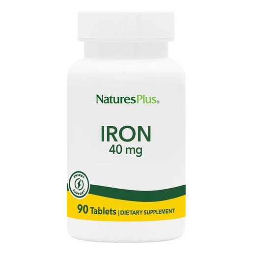 Natures Plus High Potency Iron 40mg Συμπλήρωμα Διατροφής Σιδήρου 90tabs Natures Plus High Potency Iron 40mg Συμπλήρωμα Διατροφής Σιδήρου 90tabs