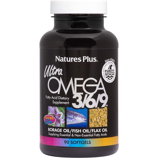 Natures Plus Ultra Omega 3 6 9, 1200 mg Συμπλήρωμα Διατροφής με Ωμέγα 3 6 9 Λιπαρά Οξέα για Στήριξη του Καρδιαγγειακού 90caps Natures Plus Ultra Omega 3 6 9, 1200 mg Συμπλήρωμα Διατροφής με Ωμέγα 3 6 9 Λιπαρά Οξέα για Στήριξη του Καρδιαγγειακού 90caps