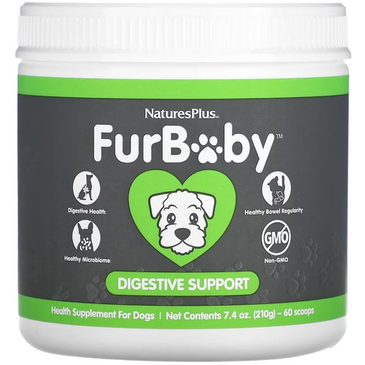 Natures Plus FurBaby Digestive Support Health Supplement for Dogs 210g