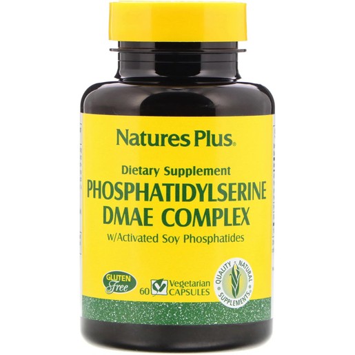 Nature\'s Plus Phosphatidyl Serine DMAE Complex Φόρμουλα για τη Βελτίωση των Εγκεφαλικών Λειτουργιών 60 vcaps Nature\'s Plus Phosphatidyl Serine DMAE Complex Φόρμουλα για τη Βελτίωση των Εγκεφαλικών Λειτουργιών 60 vcaps