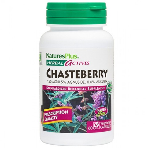 Natures Plus Chasteberry 150mg Συμπλήρωμα από Εκχύλισμα Λυγαριάς 60 Vcaps Natures Plus Chasteberry 150mg Συμπλήρωμα από Εκχύλισμα Λυγαριάς 60 Vcaps
