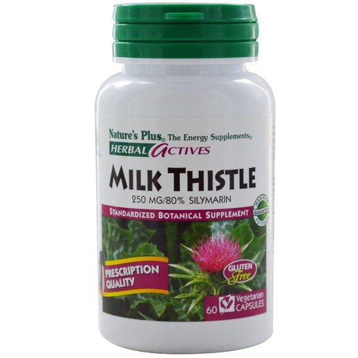 Natures Plus Herbal Actives Milk Thistle 250mg Συμπλήρωμα Διατροφής με Γαιδουράγκαθο για Προστασία του Ήπατος 60caps Natures Plus Herbal Actives Milk Thistle 250mg Συμπλήρωμα Διατροφής με Γαιδουράγκαθο για Προστασία του Ήπατος 60caps