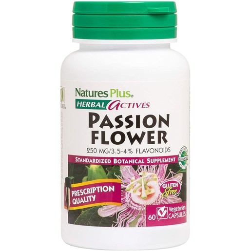 Natures Plus Passion Flower 250 mg Συμπλήρωμα Διατροφής από Εκχύλισμα Λουλουδιού του Πάθους με Χαλαρωτικές Ιδιότητες 60caps