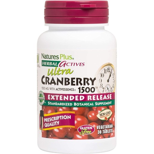 Natures Plus Extended Release Cranberry 1500mg Συμπλήρωμα Διατροφής με Κράνμπερι για Προστασία Από τις Ουρολοιμώξεις 30tabs Natures Plus Extended Release Cranberry 1500mg Συμπλήρωμα Διατροφής με Κράνμπερι για Προστασία Από τις Ουρολοιμώξεις 30tabs