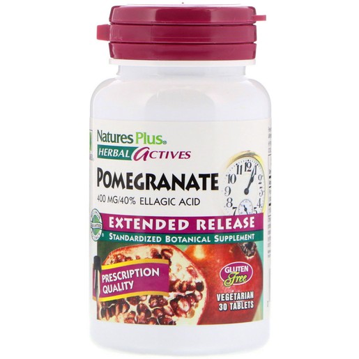 Nature\'s Plus Pomegranate Συμπλήρωμα Διατροφής με Ρόδι για την Προστασία του Καρδιαγγειακού Συστήματος 400mg 30 tabs Nature\'s Plus Pomegranate Συμπλήρωμα Διατροφής με Ρόδι για την Προστασία του Καρδιαγγειακού Συστήματος 400mg 30 tabs