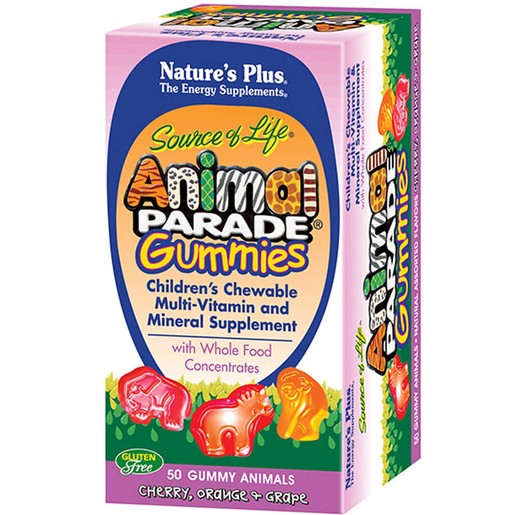 Nature\'s Plus Animal Parade Gummies Assorted Συμπλήρωμα Διατροφής Πλούσιο σε Βιταμίνες & Μέταλλα 50 Μασώμενα Ζωάκια Nature\'s Plus Animal Parade Gummies Assorted Συμπλήρωμα Διατροφής Πλούσιο σε Βιταμίνες & Μέταλλα 50 Μασώμενα Ζωάκια