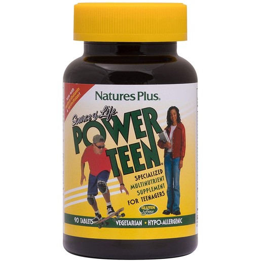 Natures Plus Power Teen Συμπλήρωμα Διατροφής για Εφήβους 90tabs