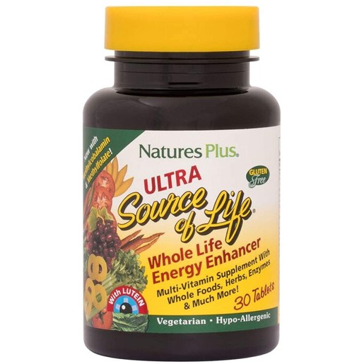 Nature\'s Plus Ultra Source Of Life Συμπλήρωμα Διατροφής για Τόνωση & Ενέργεια του Οργανισμού 30tabs Nature\'s Plus Ultra Source Of Life Συμπλήρωμα Διατροφής για Τόνωση & Ενέργεια του Οργανισμού 30tabs