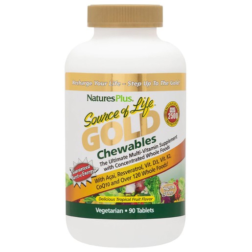Natures Plus Source Of Life Gold Chewables 90tabs