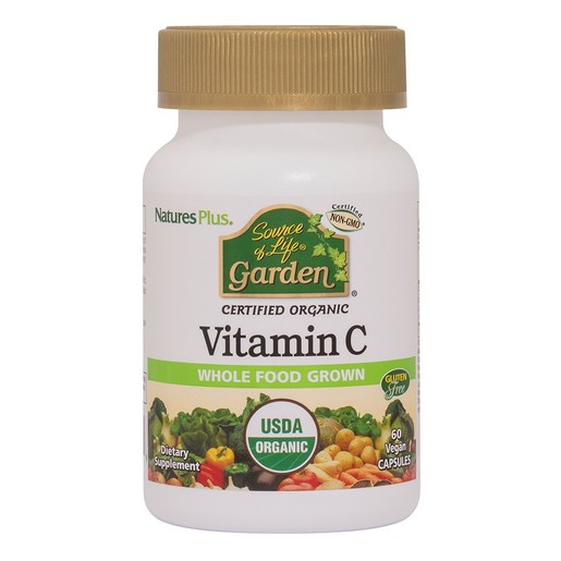 Natures Plus Source Of Life Garden Organic Vitamin C Συμπλήρωμα Διατροφής με Βιταμίνη C 60veg.caps