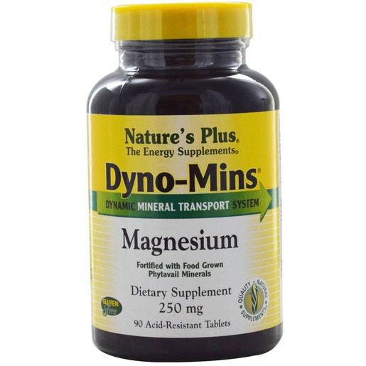 Nature\'s Plus Magnesium Dyno-Mins 250mg Συμπλήρωμα Διατροφής Μαγνήσιο, Κατάλληλο για την Υγεία του Νευρικού Συστήματος 90Tabs Nature\'s Plus Magnesium Dyno-Mins 250mg Συμπλήρωμα Διατροφής Μαγνήσιο, Κατάλληλο για την Υγεία του Νευρικού Συστήματος 90Tabs