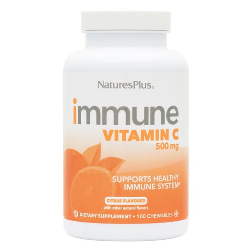 Natures Plus Immune Vitamin C 500mg Dietary Supplements Supports Healthy Immune System 100 Chew.tabs Natures Plus Immune Vitamin C 500mg Dietary Supplements Supports Healthy Immune System 100 Chew.tabs