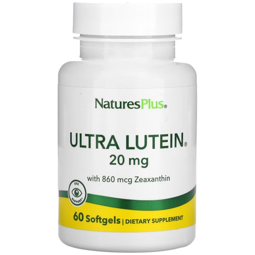 Natures Plus Ultra Lutein 20mg Βιταμίνες Ματιών 60 Softgels