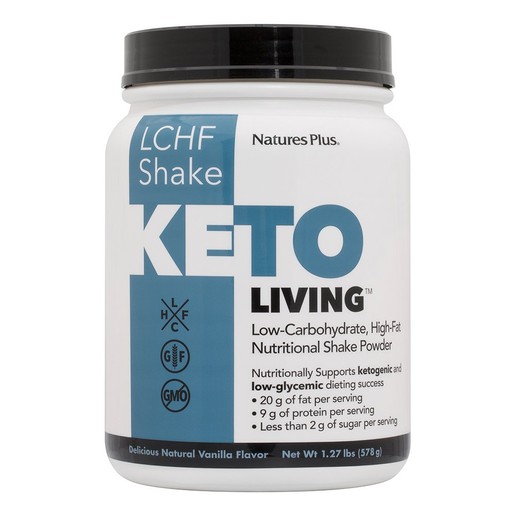Natures Plus Ketoliving Vanilla Shake Συμπλήρωμα Διατροφής για Υποστήριξη Κετογονικής Διατροφής 578gr Natures Plus Ketoliving Vanilla Shake Συμπλήρωμα Διατροφής για Υποστήριξη Κετογονικής Διατροφής 578gr