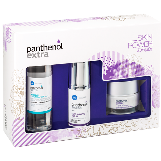 Medisei Panthenol Extra Face and Eye Serum 30ml & Night Cream 50ml &Micellar True Cleanser 3in1 100ml Medisei Panthenol Extra Face and Eye Serum 30ml & Night Cream 50ml &Micellar True Cleanser 3in1 100ml