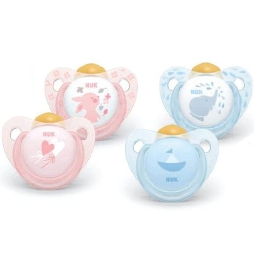 Nuk Trendline Baby Rose And Blue Ορθοδοντική Πιπίλα Καουτσούκ Nuk Trendline Baby Rose And Blue Ορθοδοντική Πιπίλα Καουτσούκ