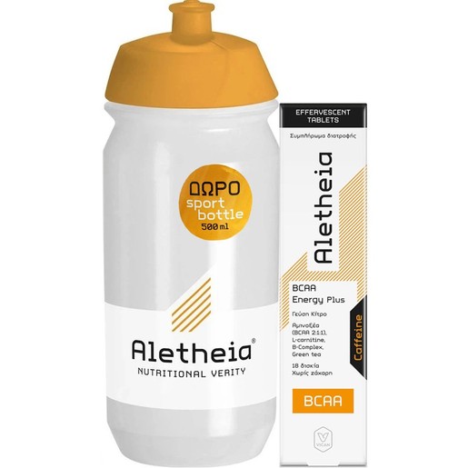 Vican Promo Aletheia BCAA Energy Plus with Caffeine 18 Effer.tabs & Δώρο Sport Bottle 500ml 1 Τεμάχιο