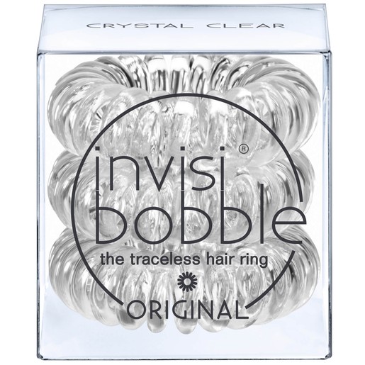 Invisibobble Original Crystal Clear Λαστιχάκι Μαλλιών 3 Τεμάχια