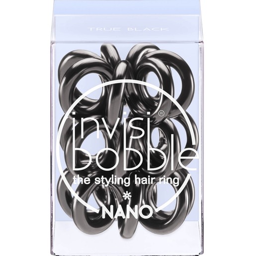 Invisibobble Nano True Black Λαστιχάκι Μαλλιών 3 Τεμάχια Invisibobble Nano True Black Λαστιχάκι Μαλλιών 3 Τεμάχια
