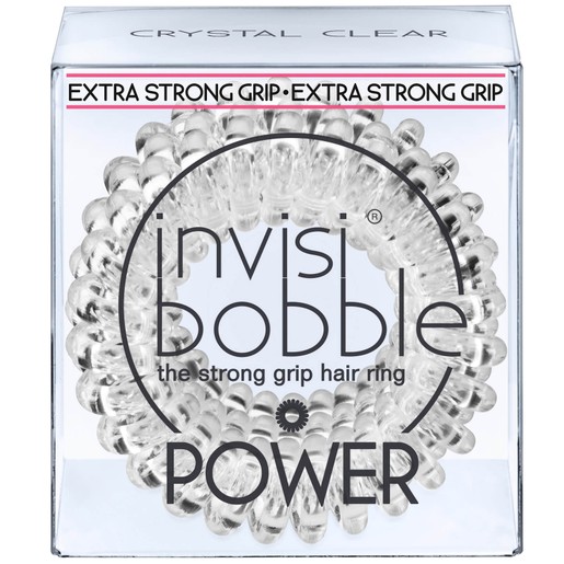Invisibobble Power Crystal Clear Λαστιχάκι Μαλλιών 3 Τεμάχια