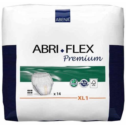 Abena Abri-Flex Premium Monthly Pack Σλιπ- Πάνα Ακράτειας 130-170cm XLarge XL1 84τεμάχια Abena Abri-Flex Premium Monthly Pack Σλιπ- Πάνα Ακράτειας 130-170cm XLarge XL1 84τεμάχια