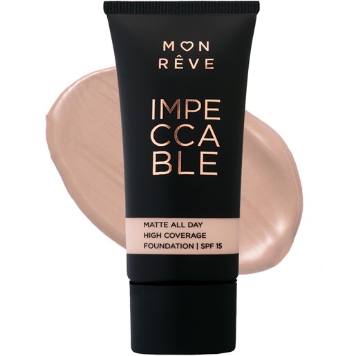 Mon Reve Impeccable All Day Matte Foundation with Spf15, 30ml - 104