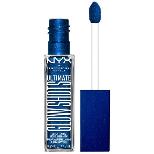 NYX Professional Makeup Ultimate Glow Shots Liquid Eye Shadows 7,5ml 1 Τεμάχιο - Blueberry Bank