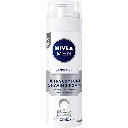 Nivea Men Sensitive Ultra Comfort Shaving Foam 200ml