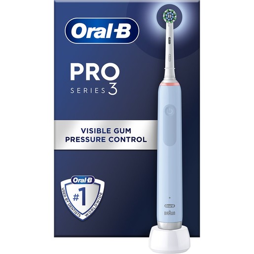 Oral-B Pro 3 3000 Cross Action Electric Toothbrush Μπλε 1 Τεμάχιο