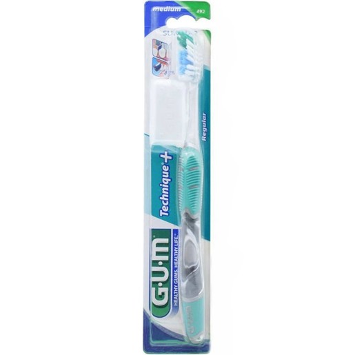 Gum Technique+ Regular Toothbrush Γαλάζιο 1 Τεμάχιο, Κωδ 492