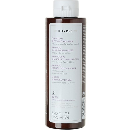 Korres Almond & Linseed Shampoo για Ξηρά, Αφυδατωμένα Μαλλιά 250ml