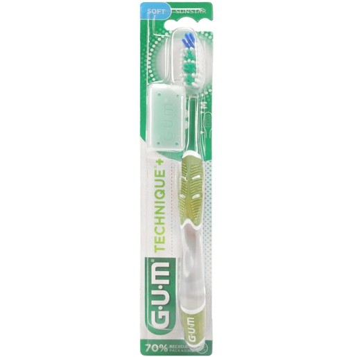 Gum Technique+ Soft Toothbrush Medium Πράσινο 1 Τεμάχιο, Κωδ 490