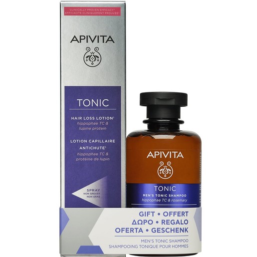 Apivita Promo Mens Care Hair Loss Lotion 150ml & Δώρο Tonic Shampoo 250ml