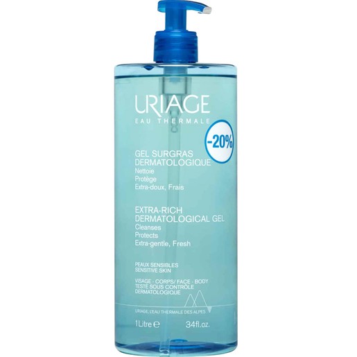 Uriage Promo Extra Rich Dermatological Gel - 1Lt