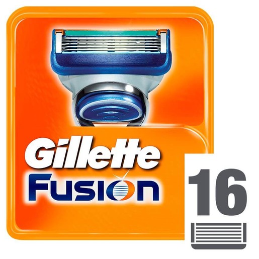 Gillette Πακέτο Προσφοράς Fusion Ανταλλακτικά 16 Τεμάχια Gillette Πακέτο Προσφοράς Fusion Ανταλλακτικά 16 Τεμάχια