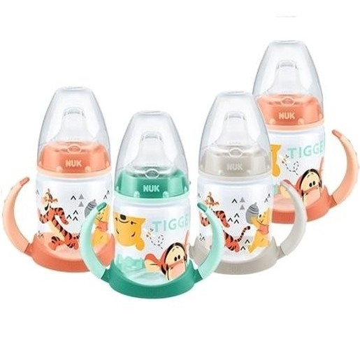 Nuk First Choice Plus Disney Winnie the Pooh Μπιμπερό PP με Λαβές 6-18m με Ρύγχος Σιλικόνης 150ml Nuk First Choice Plus Disney Winnie the Pooh Μπιμπερό PP με Λαβές 6-18m με Ρύγχος Σιλικόνης 150ml