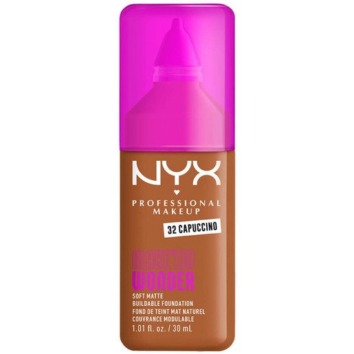 Nyx Professional Makeup Make\'em Wonder Soft Matte Buildable Foundation 30ml - 32 Cappuccino