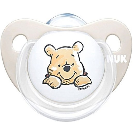 Nuk Disney Baby Winnie The Pooh Silicone Soother 0-6m 1 Τεμάχιο - Γκρι