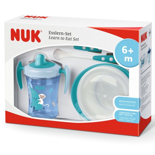 Nuk Learn to Eat Set Εκπαιδευτικό Σετ Φαγητού από 6 Μηνών 1 Τεμάχιο Nuk Learn to Eat Set Εκπαιδευτικό Σετ Φαγητού από 6 Μηνών 1 Τεμάχιο