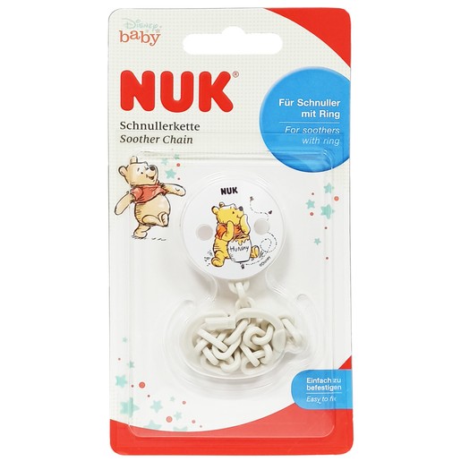 Nuk Disney Baby Winnie the Pooh Soother Chain with Ring 1 τεμάχιο