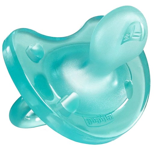 Chicco Physio Soft Silicone Soother 4m+ Σιέλ 1 Τεμάχιο