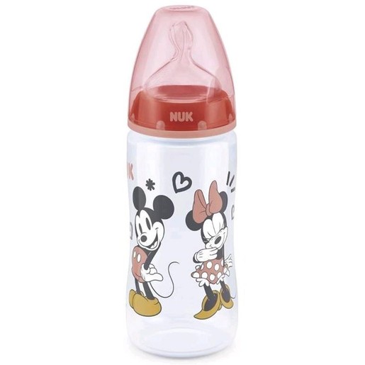 Nuk Disney Mickey Mouse First Choice Plus 6-18m 300ml - Κόκκινο