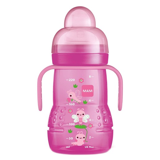 Mam Trainer+ Kit Κωδ 450 4m+, 220ml - Ροζ 2 Mam Trainer+ Kit Κωδ 450 4m+, 220ml - Ροζ 2
