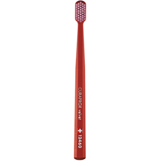 Curaprox CS 12460 Velvet Toothbrush 1 Τεμάχιο - Καφέ / Ροζ