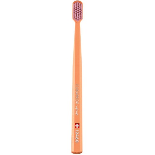 Curaprox CS 12460 Velvet Toothbrush 1 Τεμάχιο - Πορτοκαλί / Ροζ