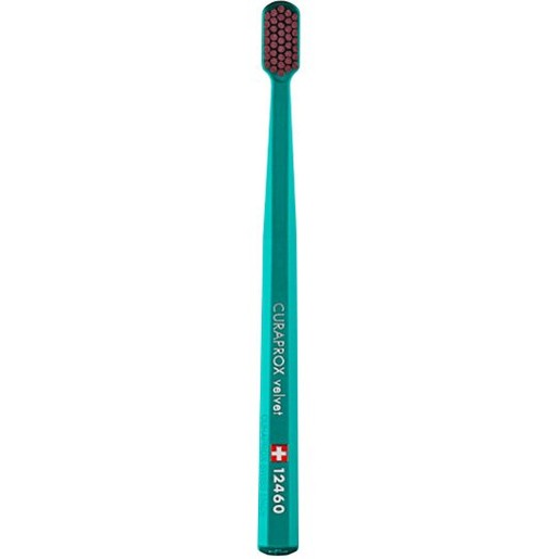 Curaprox CS 12460 Velvet Toothbrush 1 Τεμάχιο - Πετρόλ / Μπορντό