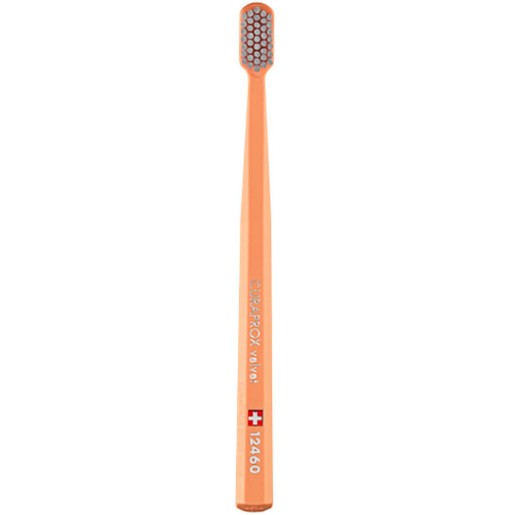 Curaprox CS 12460 Velvet Toothbrush 1 Τεμάχιο - Πορτοκαλί / Γκρι