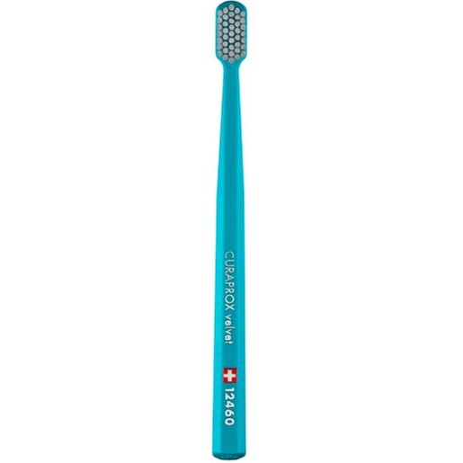 Curaprox CS 12460 Velvet Toothbrush 1 Τεμάχιο - Πετρόλ / Γκρι